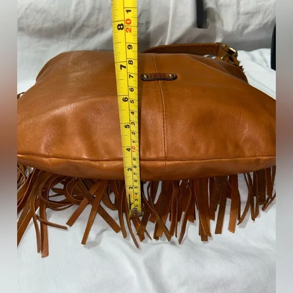 Like new Frye Whiskey Heidi Fringe Hobo slouchy Bag - Picture 12 of 15